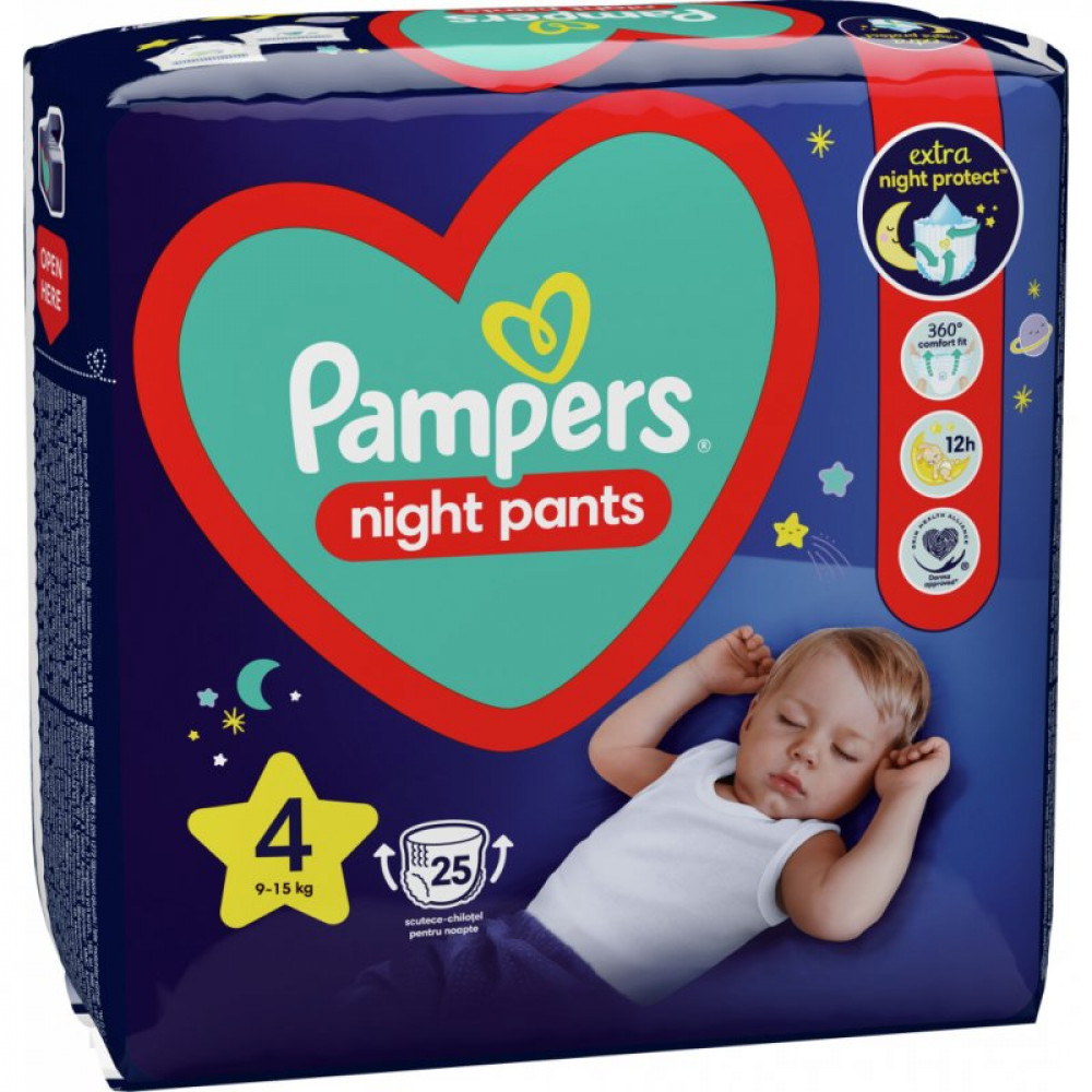 Подгузник Pampers трусики ночные Night Pants Розмір 4 (9-15 кг) 25 шт (8006540234709) Подгузник Pampers трусики ночные Night Pants Розмір 4 (9-15 кг) 25 шт (8006540234709)