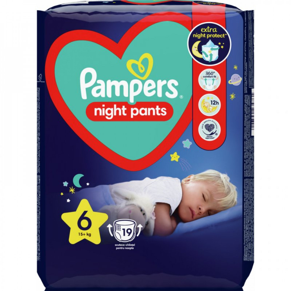 Подгузник Pampers трусики ночные Night Pants Розмір 6 (15+ кг) 19 шт (8006540234761) Подгузник Pampers трусики ночные Night Pants Розмір 6 (15+ кг) 19 шт (8006540234761)
