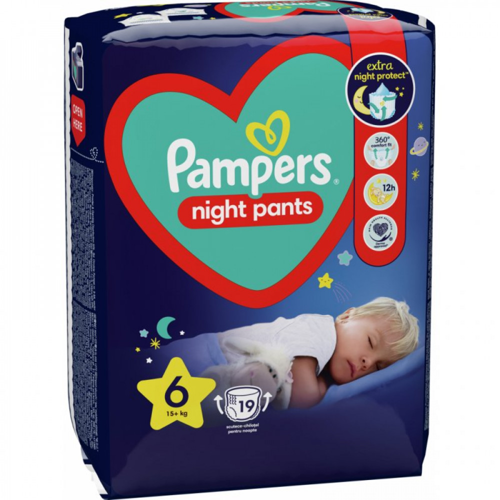 Подгузник Pampers трусики ночные Night Pants Розмір 6 (15+ кг) 19 шт (8006540234761) Подгузник Pampers трусики ночные Night Pants Розмір 6 (15+ кг) 19 шт (8006540234761)