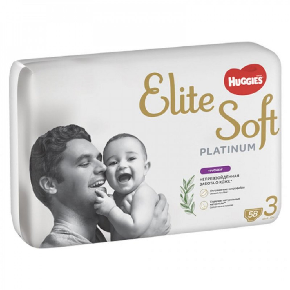Подгузник Huggies Elite Soft Platinum Mega 3 (6-10 кг) 58 шт (5029053548814)