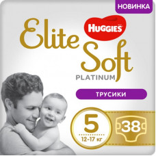 Подгузник Huggies Elite Soft Platinum Mega 5 (12-17 кг) 38 шт (5029053548838) Подгузник Huggies Elite Soft Platinum Mega 5 (12-17 кг) 38 шт (5029053548838)