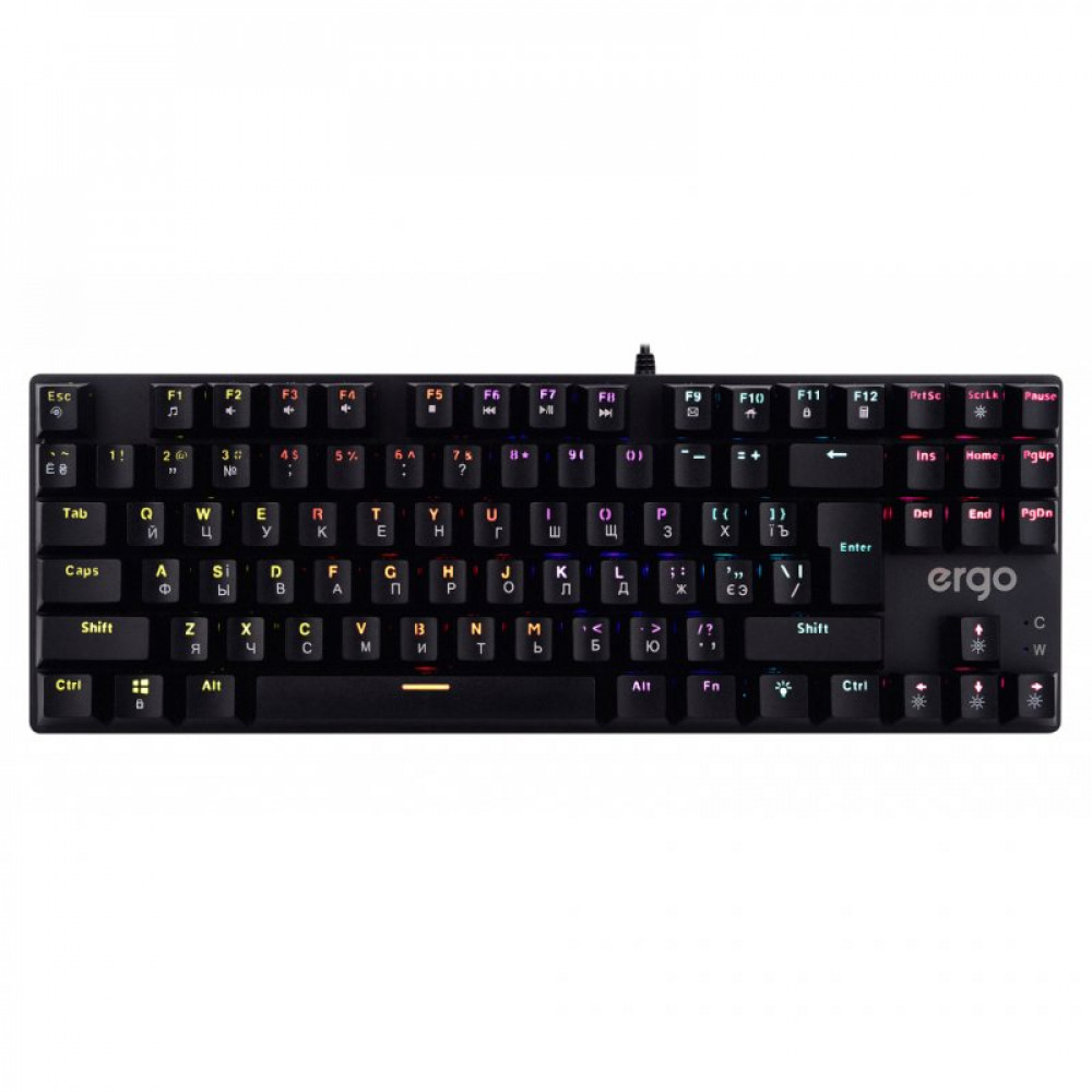 Клавіатура Ergo KB-905 TKL Youhua Blue Switch USB Black (KB-905)