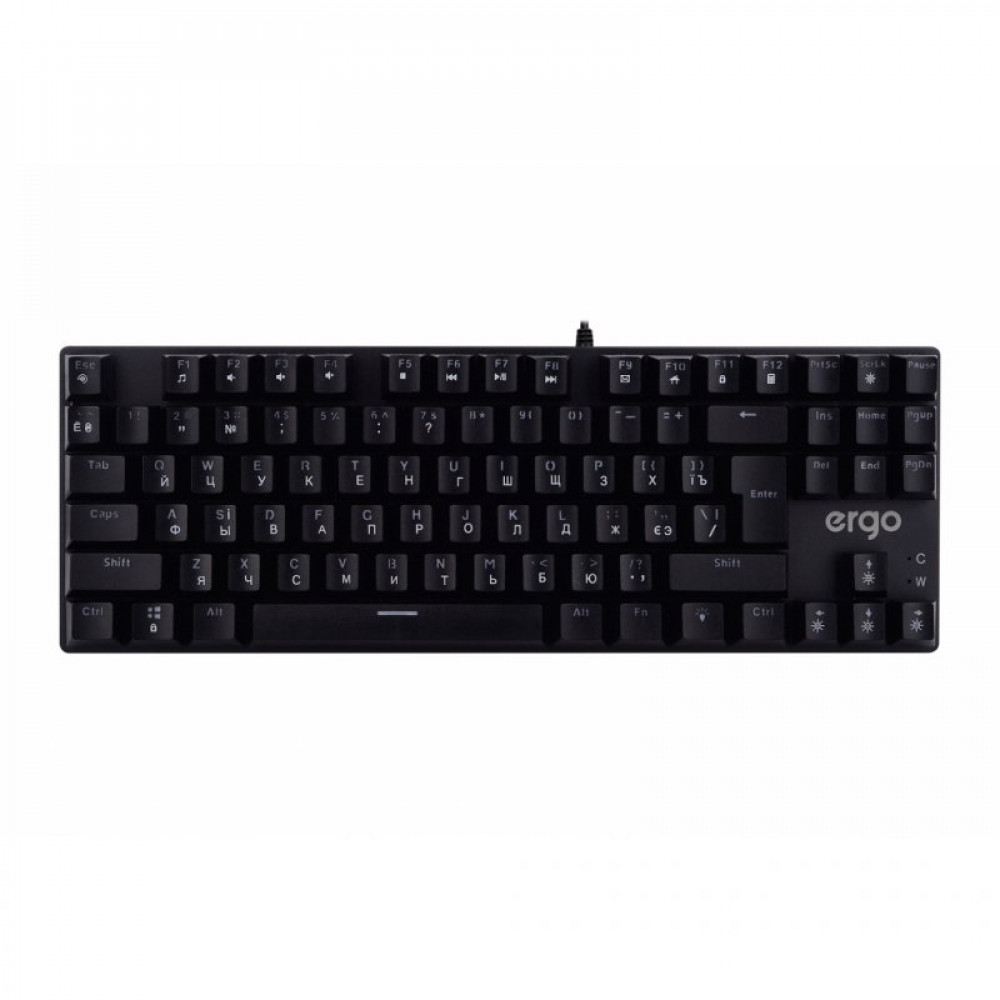 Клавіатура Ergo KB-905 TKL Youhua Blue Switch USB Black (KB-905)