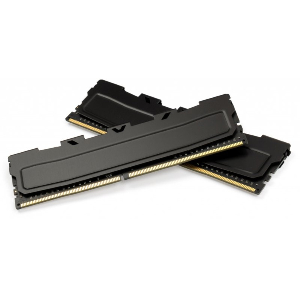 Модуль пам'яті для комп'ютера DDR4 16GB (2x8GB) 2400 MHz Black Kudos eXceleram (EKBLACK4162415AD)