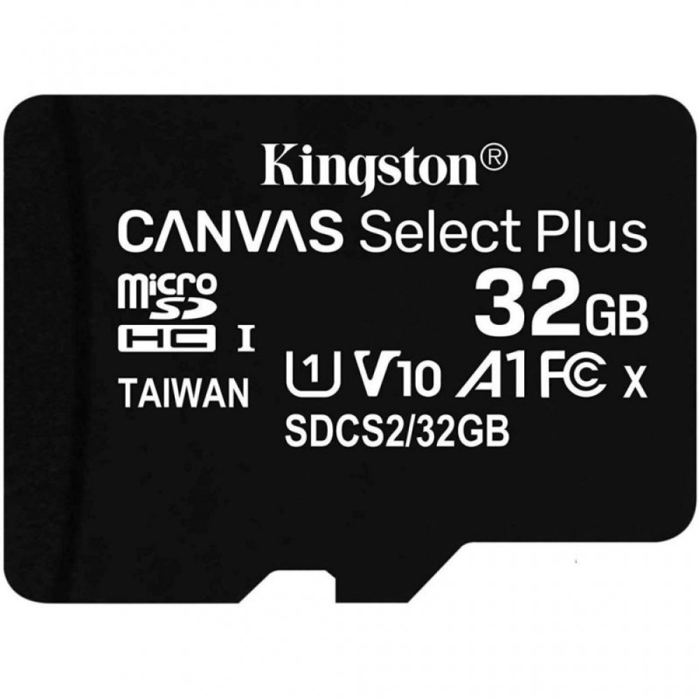 Карта памяти Kingston 32GB microSDHC class 10 UHS-I A1 (R-100MB/s) Canvas (SDCS2/32GBSP)_