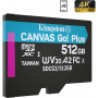 Карта памяти Kingston 512GB microSDXC class 10 UHS-I/U3 Canvas Go Plus (SDCG3/512GBSP)_
