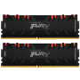 Модуль пам'яті для комп'ютера DDR4 16GB (2x8GB) 4266 MHz Renegade RGB Black Kingston (KF442C19RBAK2/16)