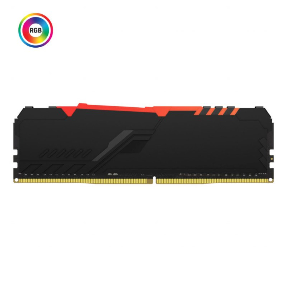 Модуль памяти для компьютера DDR4 8GB 3600 MHz Fury Beast RGB Kingston Fury (ex.HyperX) (KF436C17BBA/8)