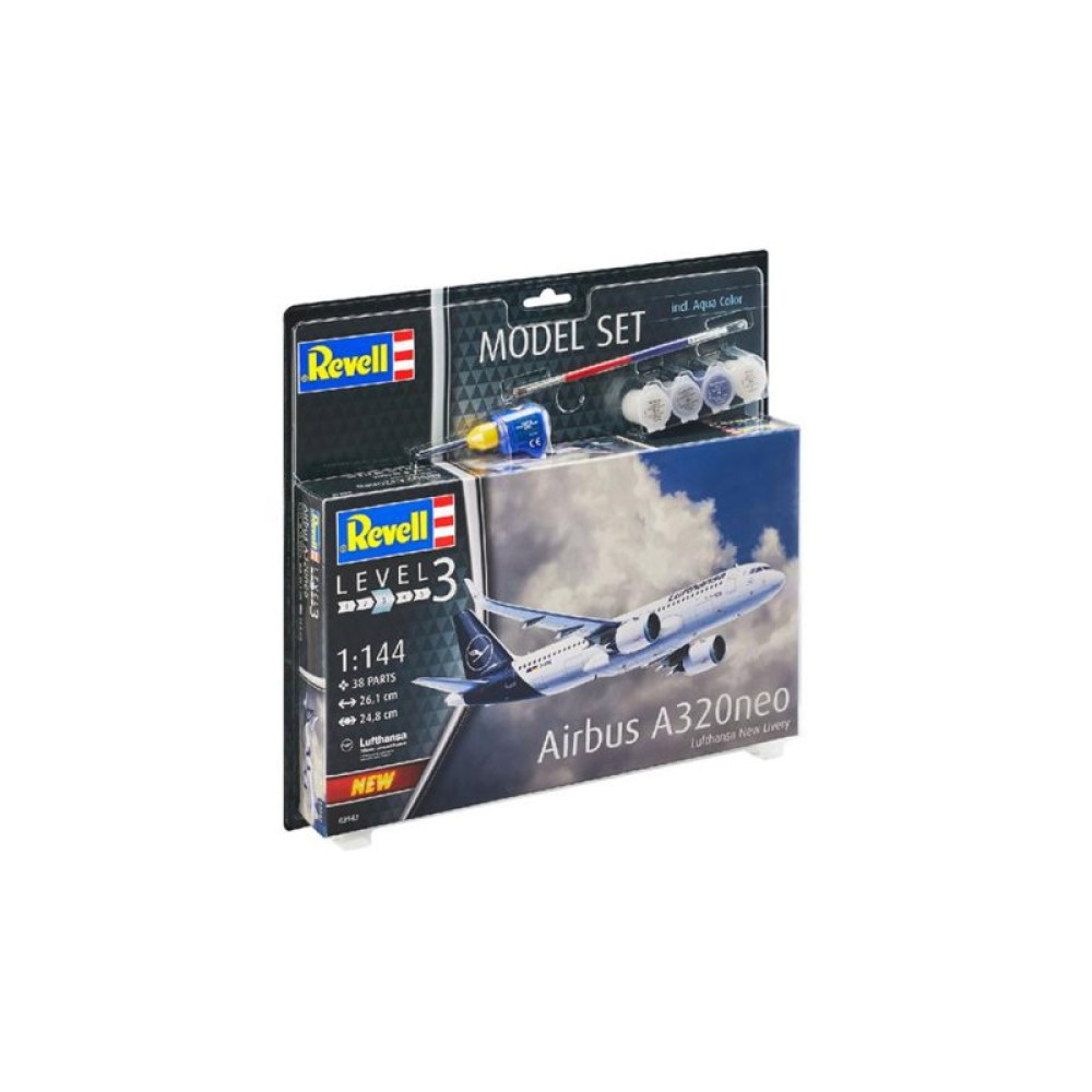Сборная модель Revell Самолет Аэробус A321 Neo уровень 3 масштаб 1:144 (RVL-63942) Сборная модель Revell Самолет Аэробус A321 Neo уровень 3 масштаб 1:144 (RVL-63942)