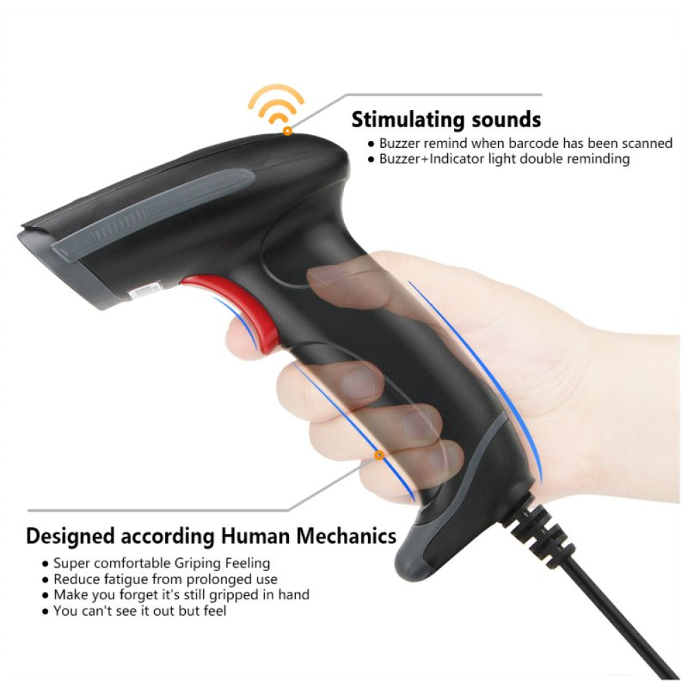 Сканер штрих-кода Heroje H289U 2D, USB, stand (H289U-2770-USB-0076)