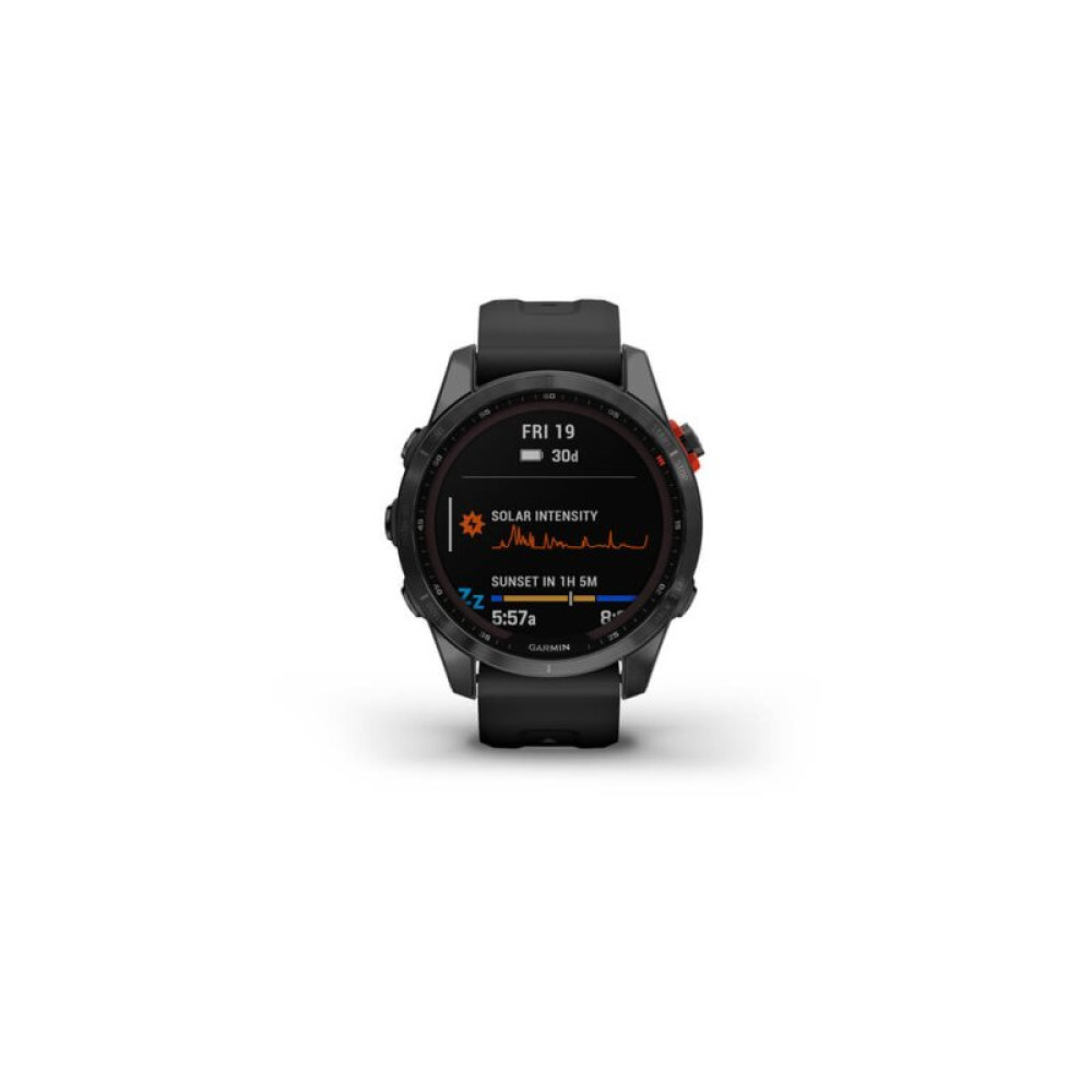 Смарт-годинник Garmin fenix 7S Solar,Slate Gray w/ Black Band, GPS (010-02539-13)