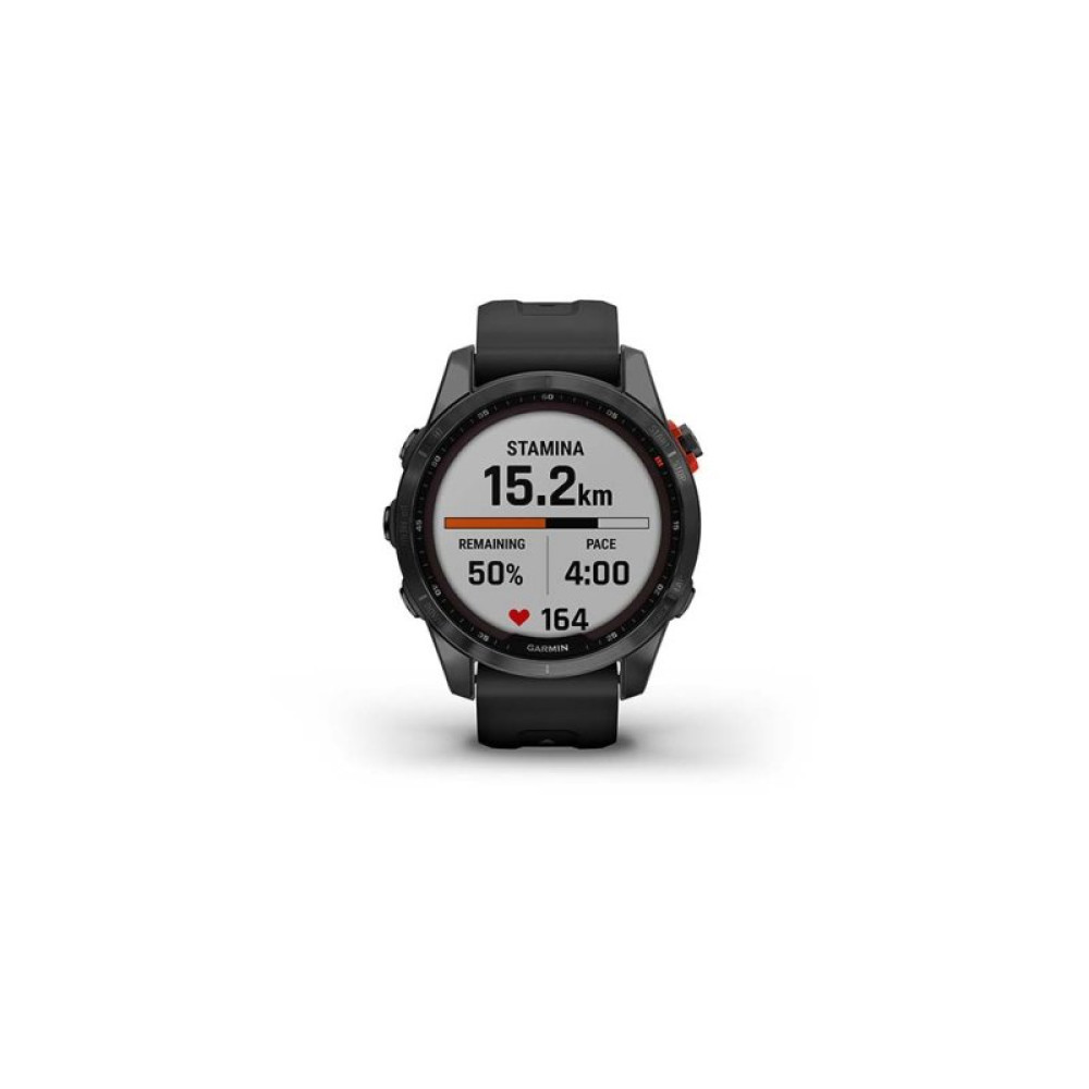 Смарт-годинник Garmin fenix 7S Solar,Slate Gray w/ Black Band, GPS (010-02539-13)