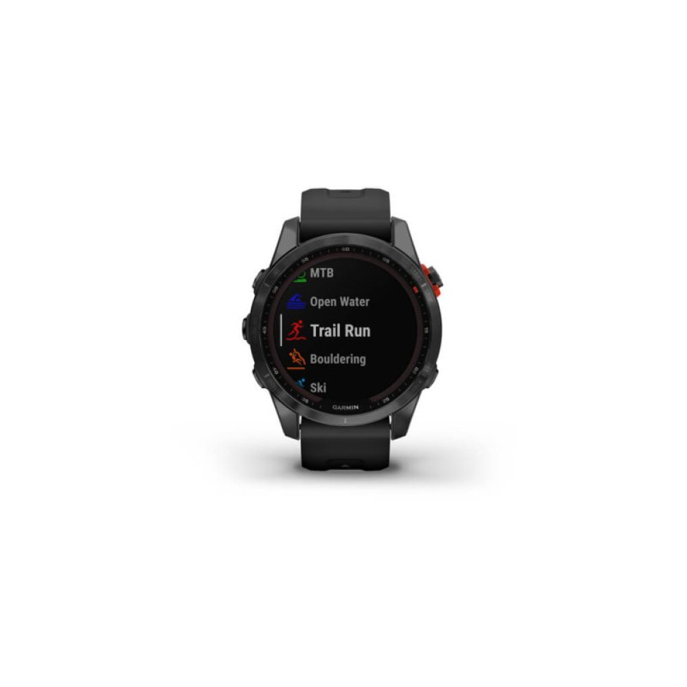 Смарт-годинник Garmin fenix 7S Solar,Slate Gray w/ Black Band, GPS (010-02539-13)