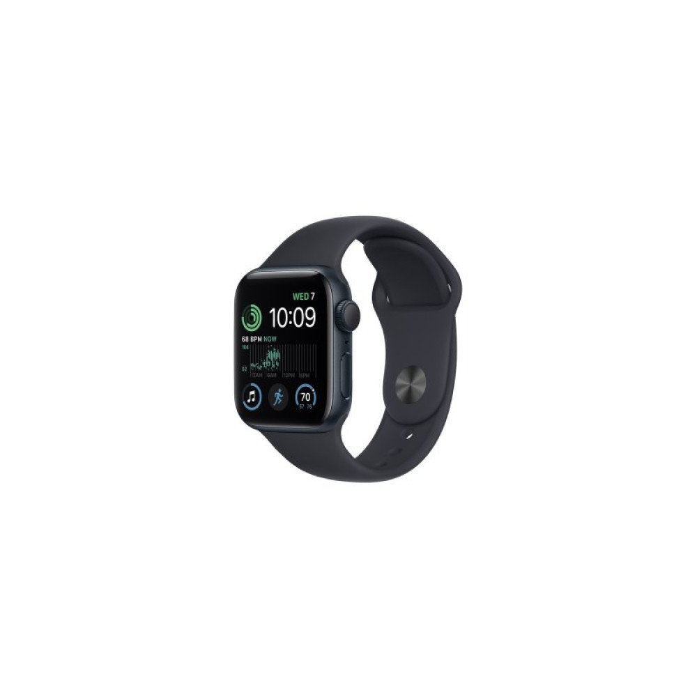 Смарт-годинник Apple Watch SE 2022 GPS 44mm Midnight Aluminium Case with Midnight Sport Band - Regular (MNK03UL/A)