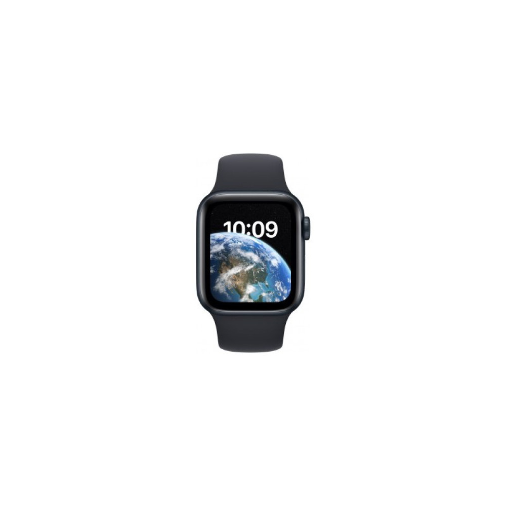 Смарт-годинник Apple Watch SE 2022 GPS 44mm Midnight Aluminium Case with Midnight Sport Band - Regular (MNK03UL/A)