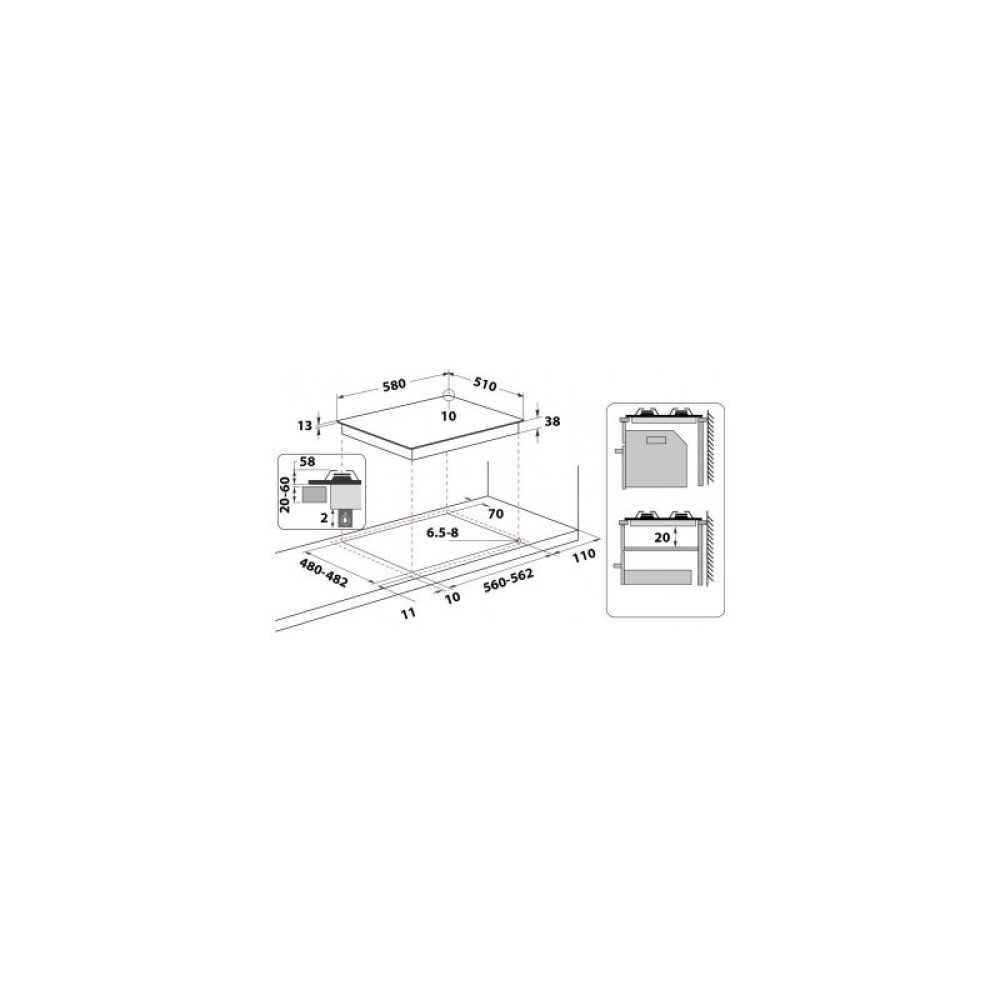 Варочная поверхность Whirlpool TGML661NB