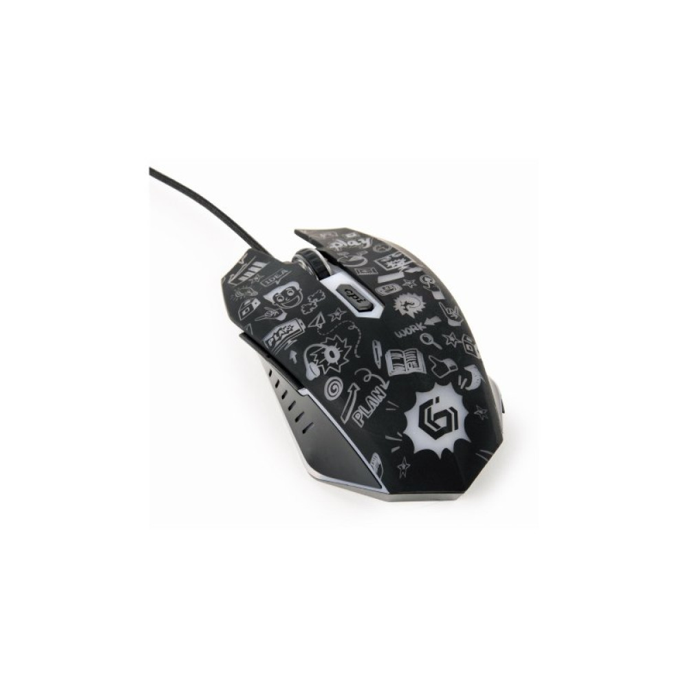 Мышка Gembird MUS-6B-GRAFIX-01 USB Black (MUS-6B-GRAFIX-01)