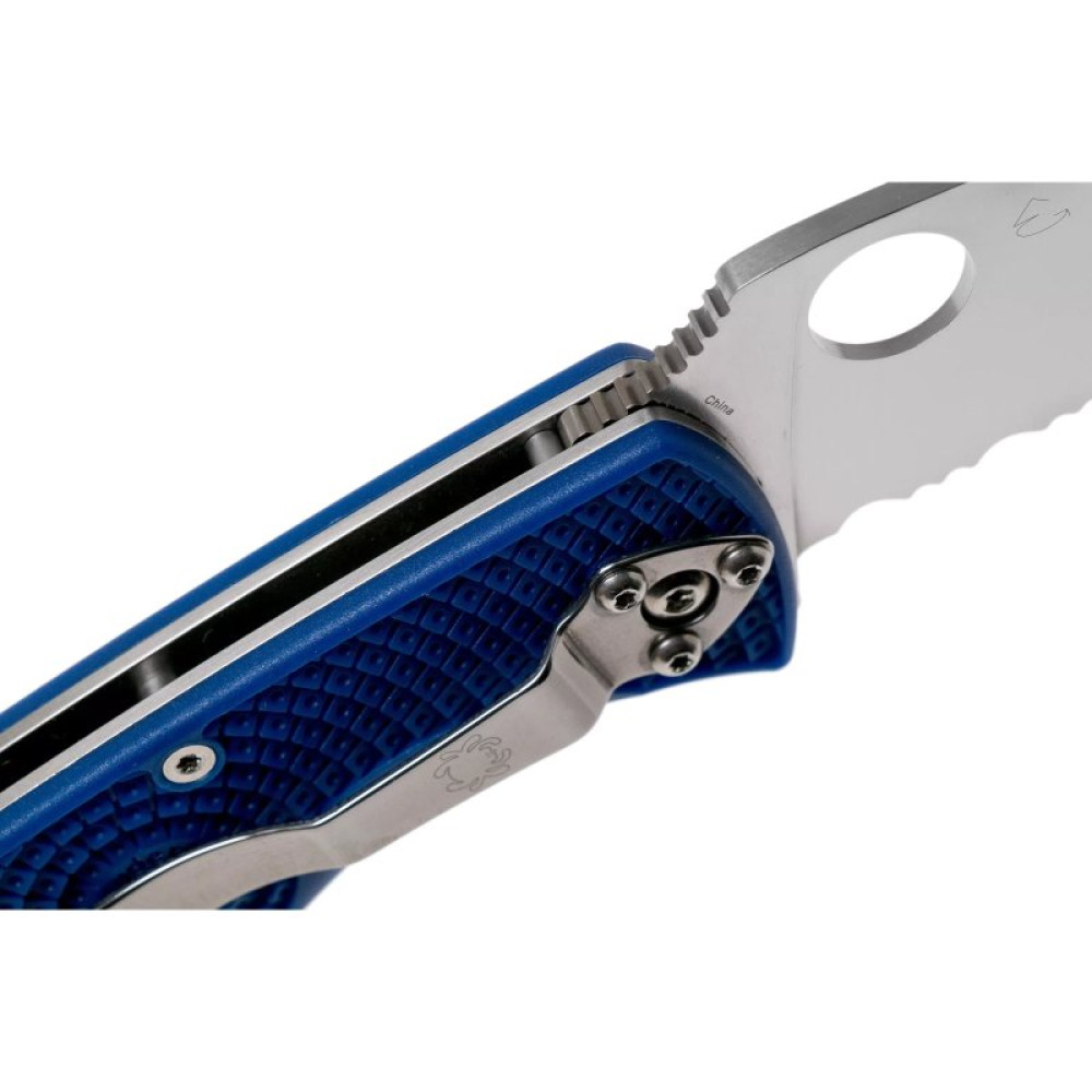 Нож Spyderco Tenacious S35VN полусеррейтор Blue (C122PSBL)