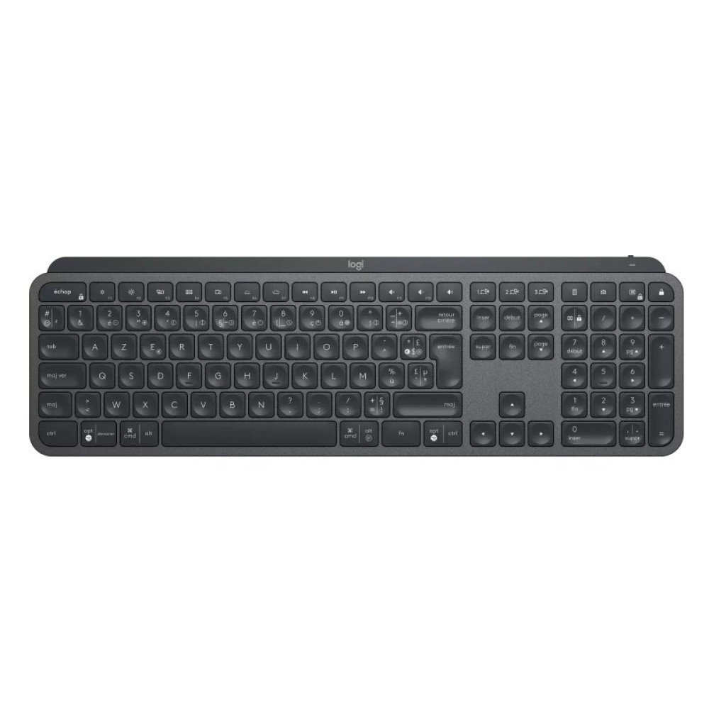 Клавіатура Logitech MX Keys Advanced Wireless Illuminated UA Graphite (920-009415)