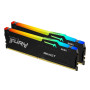Модуль памяти для компьютера DDR5 16GB (2x8GB) 4800 MHz FURY Beast RGB Kingston Fury (ex.HyperX) (KF548C38BBAK2-16)