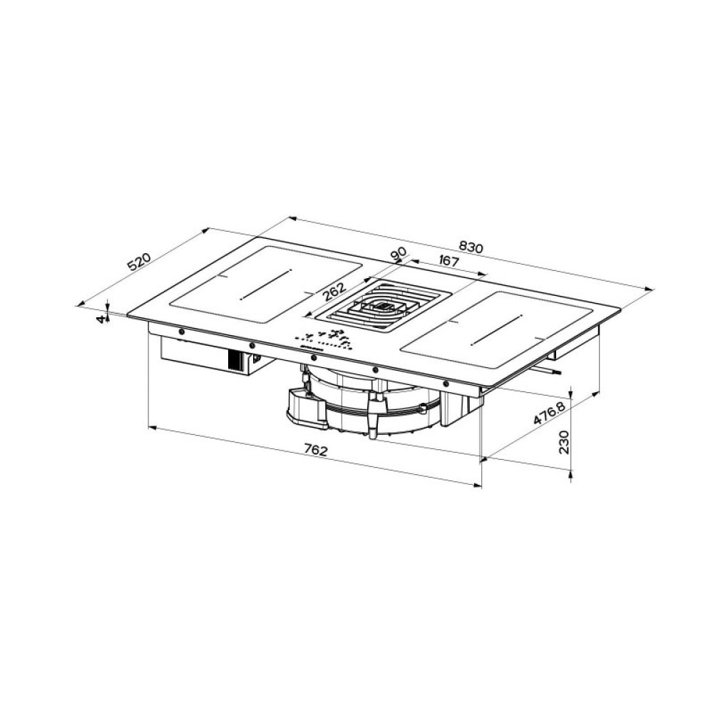 Варочная поверхность Faber GALILEO SMART BK GLASS A830