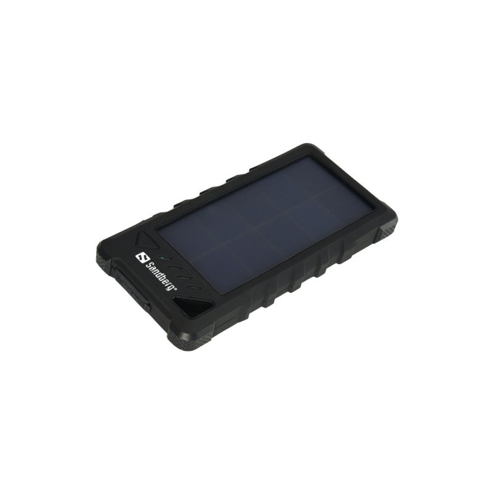 Батарея универсальная Sandberg 16000mAh, Outdoor IP67, Solar Panel 1.4W/280mA, USB-C, USB-A, 5V/3.4A total (420-35)