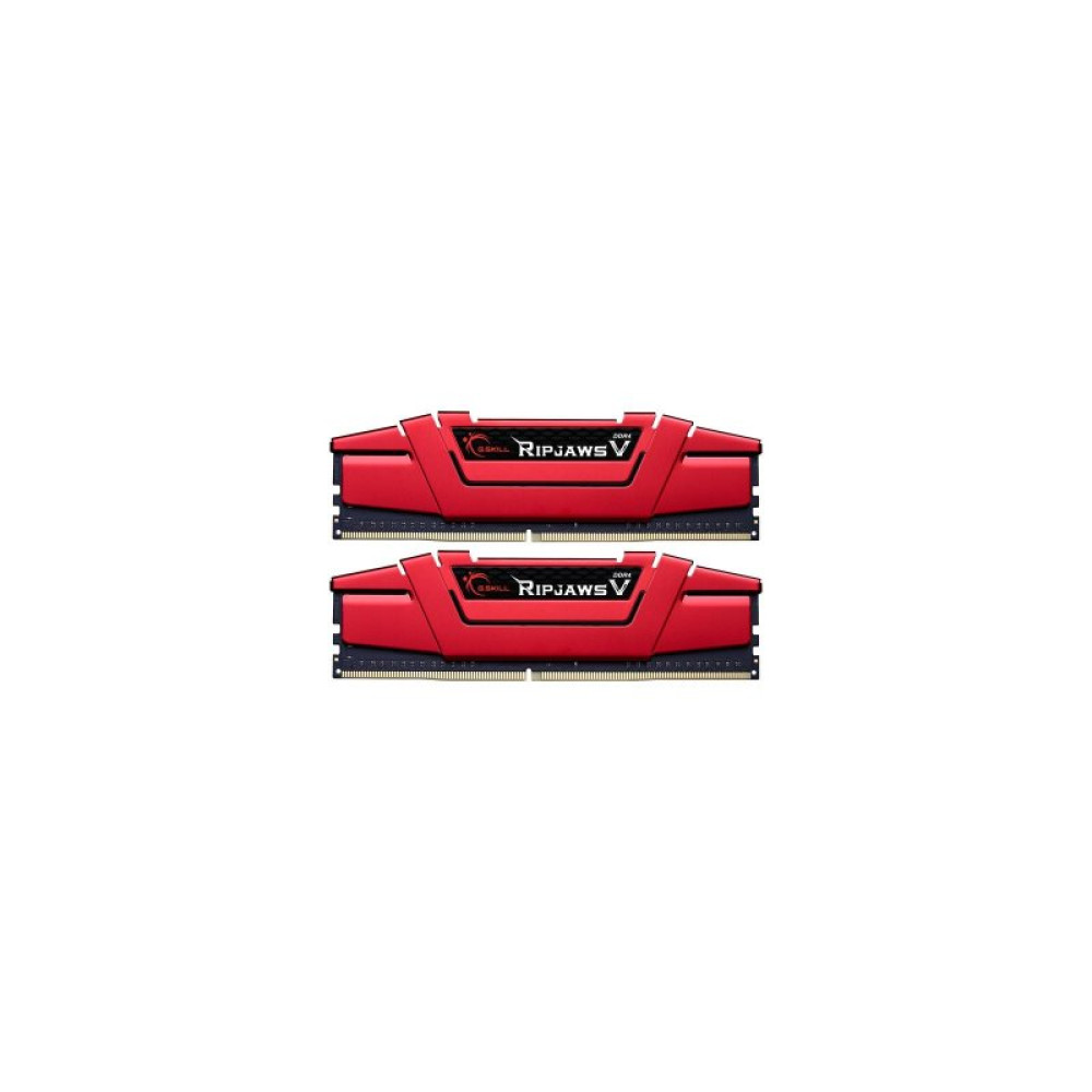 Модуль пам'яті для комп'ютера DDR4 8GB (2x4GB) 2400 MHz RipjawsV Red G.Skill (F4-2400C15D-8GVR)