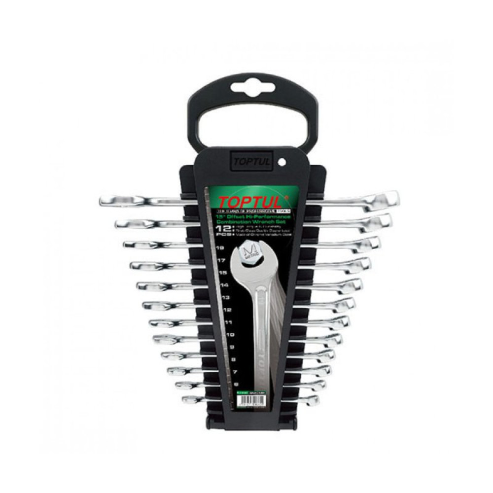 Набор инструментов Toptul ключей комбинированных 6-19 мм 12 шт. (GAAC1201)