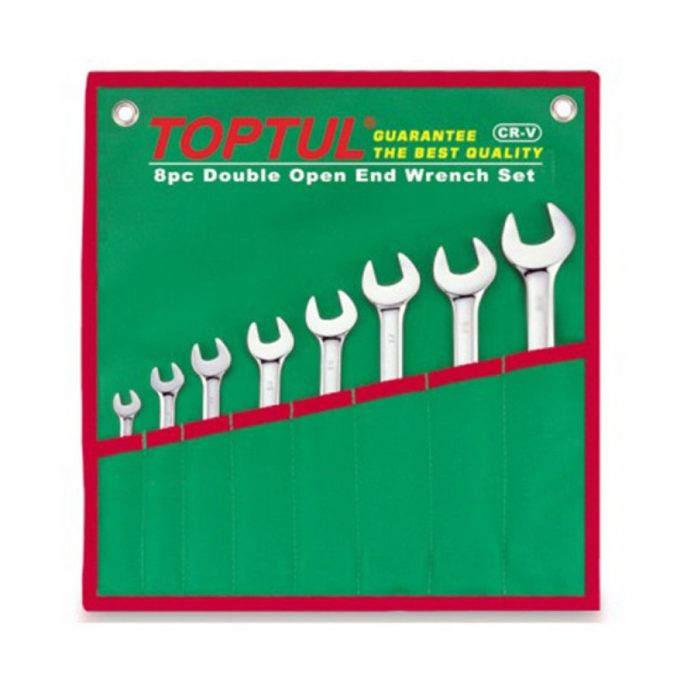 Набор инструментов Toptul ключей комбинированных 8 шт. 10-19 (GAAA0804)