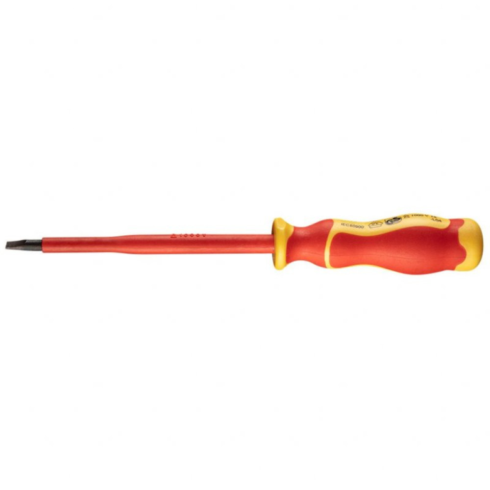 Отвертка Neo Tools шлицевая 1.0x5.5x125 mm, 1000 В (04-133)