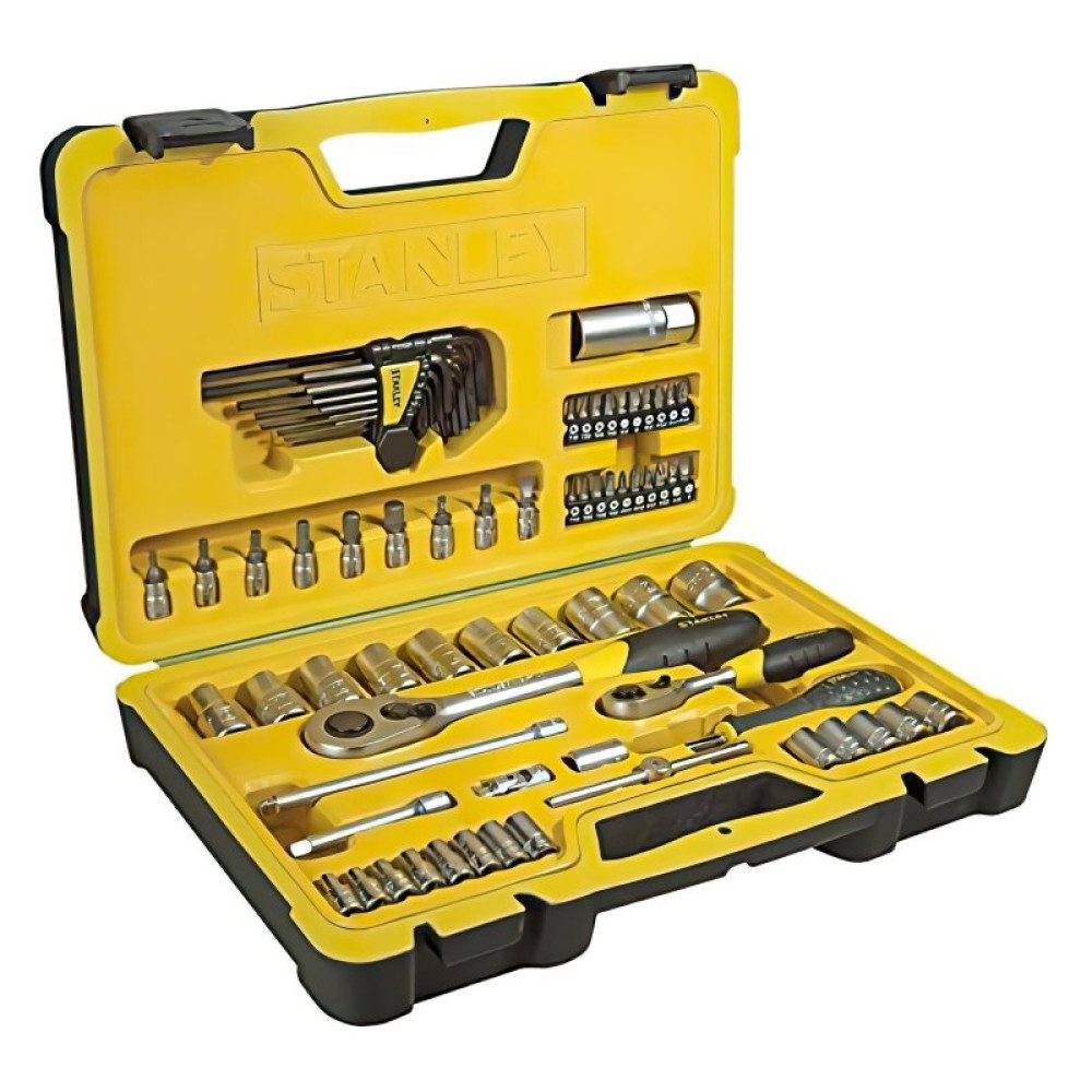 Набор инструментов Stanley торцевих 1/2", 1/4", 75 шт. (STHT0-73927)