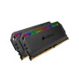 Модуль памяти для компьютера DDR4 32GB (2x16GB) 3200 MHz Dominator Platinum RGB Black Corsair (CMT32GX4M2C3200C16)
