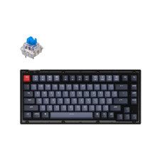 Клавіатура Keychron V1 84 Key QMK Gateron G PRO Blue Hot-Swap RGB Frosted Black (V1A2_KEYCHRON)
