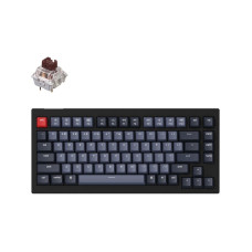 Клавіатура Keychron V1 84 Key QMK Gateron G PRO Brown Hot-Swap RGB Carbon Black (V1B3_KEYCHRON)