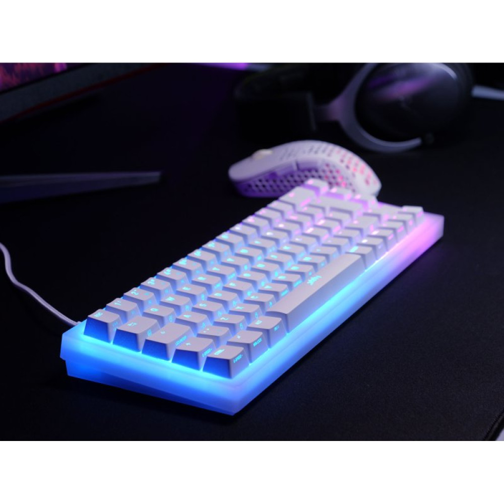 Клавиатура Xtrfy K5 68 keys Kailh Red Hot-swap RGB UA White (K5-RGB-CPT-TPWHITE-R-UKR)