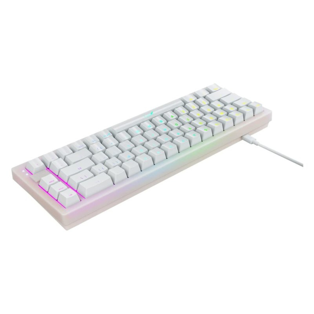 Клавиатура Xtrfy K5 68 keys Kailh Red Hot-swap RGB UA White (K5-RGB-CPT-TPWHITE-R-UKR)