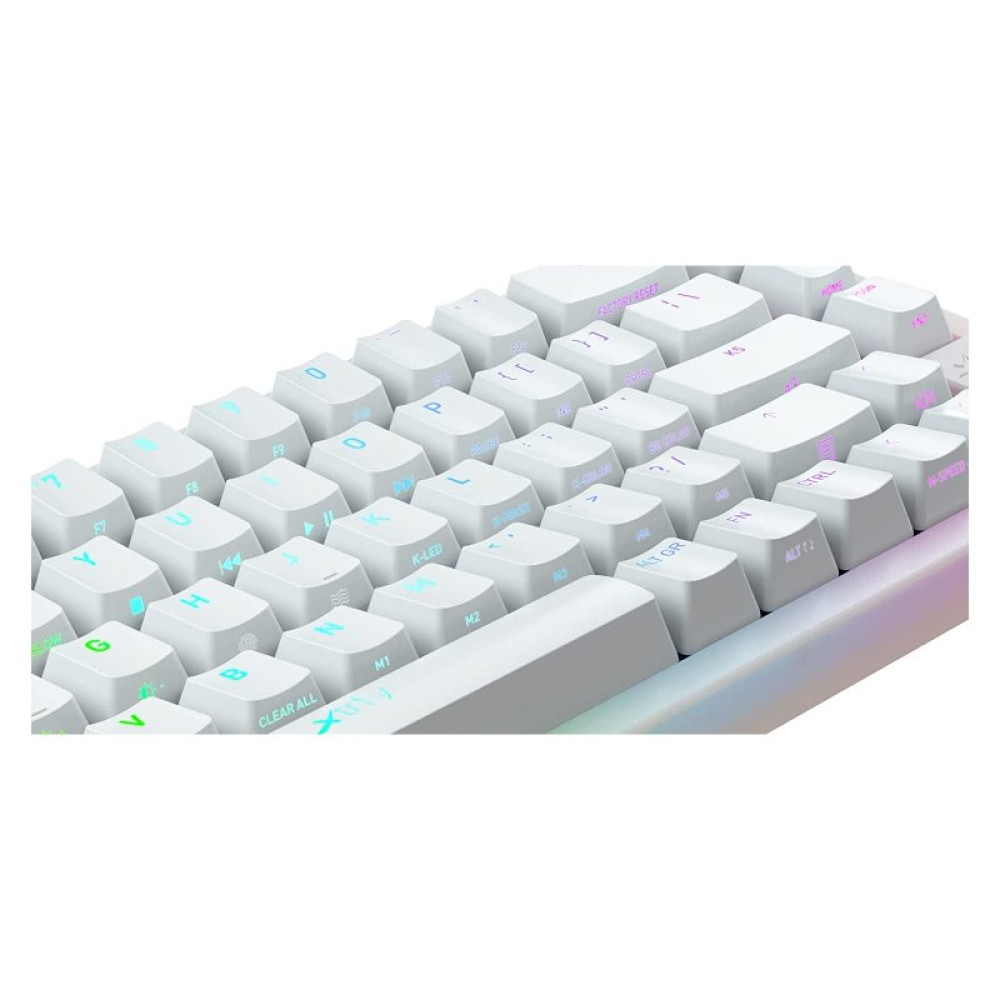 Клавиатура Xtrfy K5 68 keys Kailh Red Hot-swap RGB UA White (K5-RGB-CPT-TPWHITE-R-UKR)