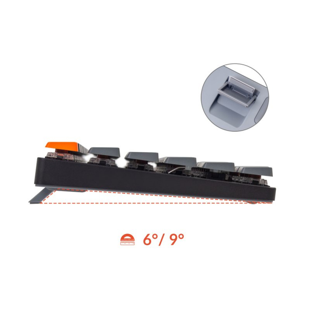 Клавіатура Keychron K1SE 87 Key Optical Banana White Led Hot-Swap Wireless UA Black (K1SED4_KEYCHRON)