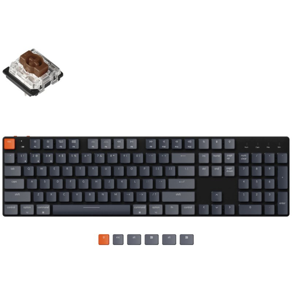 Клавіатура Keychron K5SE 104 Key Gateron Brown RGB Wireless UA Black (K5SEH3_KEYCHRON)