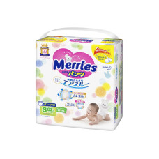 Подгузник Merries трусики для детей S 4-8 кг 62 шт (558871)