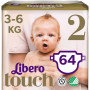 Подгузник Libero Touch 2 3-6 кг 64 шт. (7322541070742) Подгузник Libero Touch 2 3-6 кг 64 шт. (7322541070742)