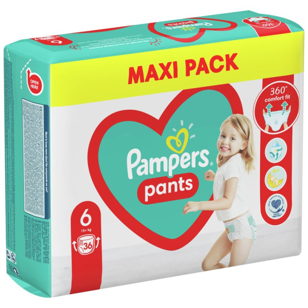 Подгузник Pampers трусики Pants Giant Размер 6 (15+ кг) 36 шт. (8006540069028) Подгузник Pampers трусики Pants Giant Размер 6 (15+ кг) 36 шт. (8006540069028)