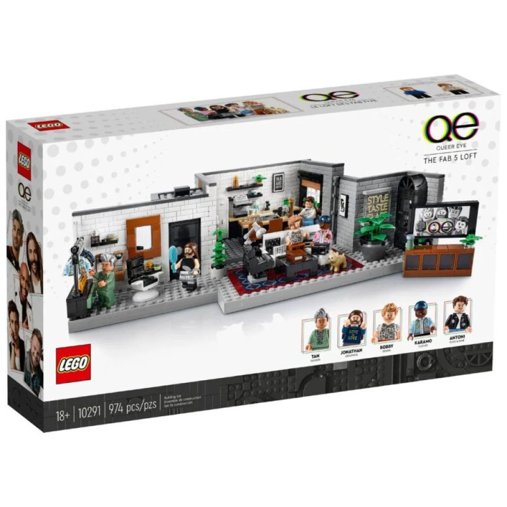 Конструктор LEGO Icons Queer Eye — лофт «Великолепной пятерки» 974 детали (10291-)