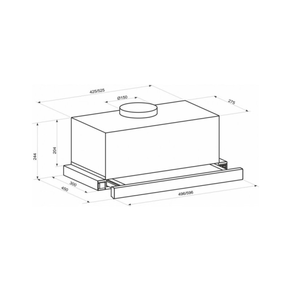 Вытяжка кухонная Eleyus BREEZE 1200 60 BG
