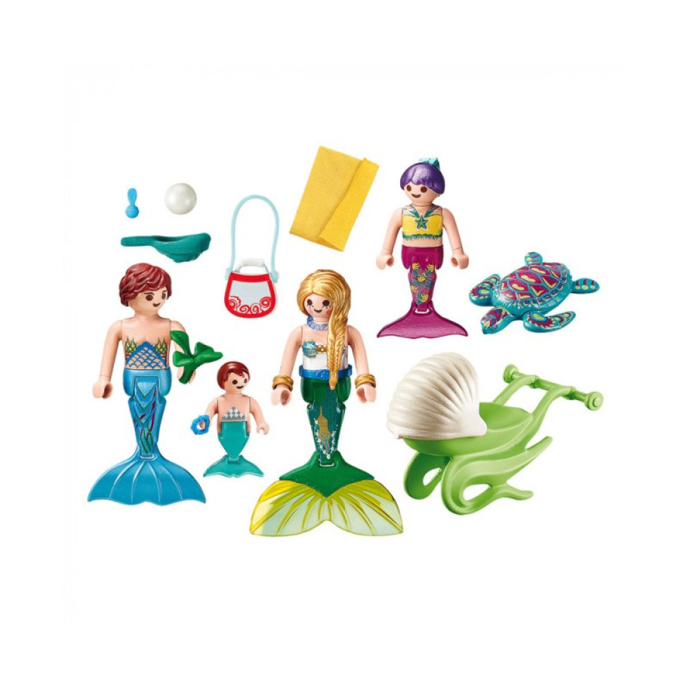 Конструктор Playmobil Семья с коляской-ракушкой (6336492)