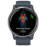 Смарт-годинник Garmin Venu 2, GPS, Wi-Fi, Blue Granite + Passivated (010-02430-10)