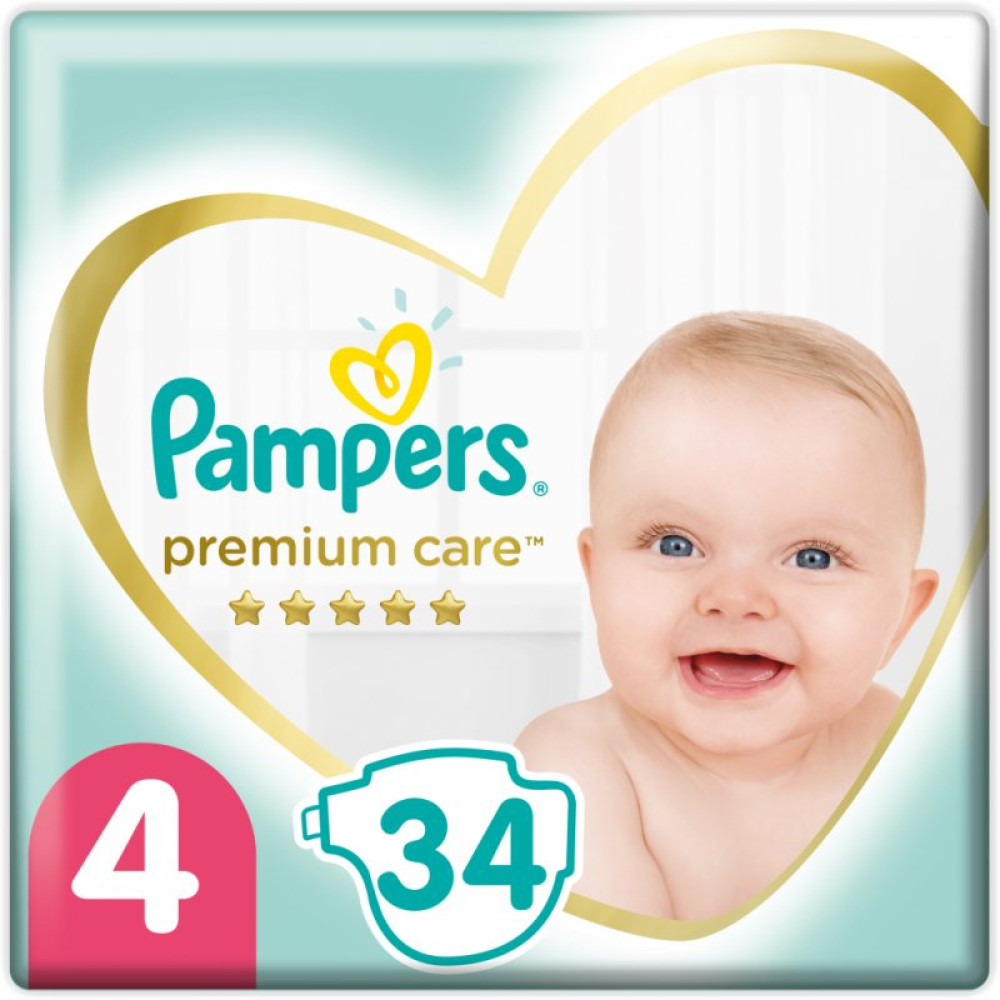 Подгузник Pampers Premium Care Maxi Размер 4 (9-14 кг) 34 шт (8001090379368) Подгузник Pampers Premium Care Maxi Размер 4 (9-14 кг) 34 шт (8001090379368)