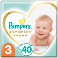 Подгузник Pampers Premium Care Midi Размер 3 (6-10 кг) 40 шт (8001090379337)