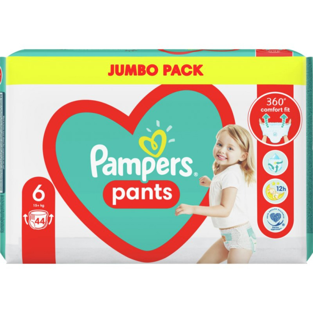Подгузник Pampers трусики Pants Giant Размер 6 (15+ кг) 44 шт (8006540069356) Подгузник Pampers трусики Pants Giant Размер 6 (15+ кг) 44 шт (8006540069356)