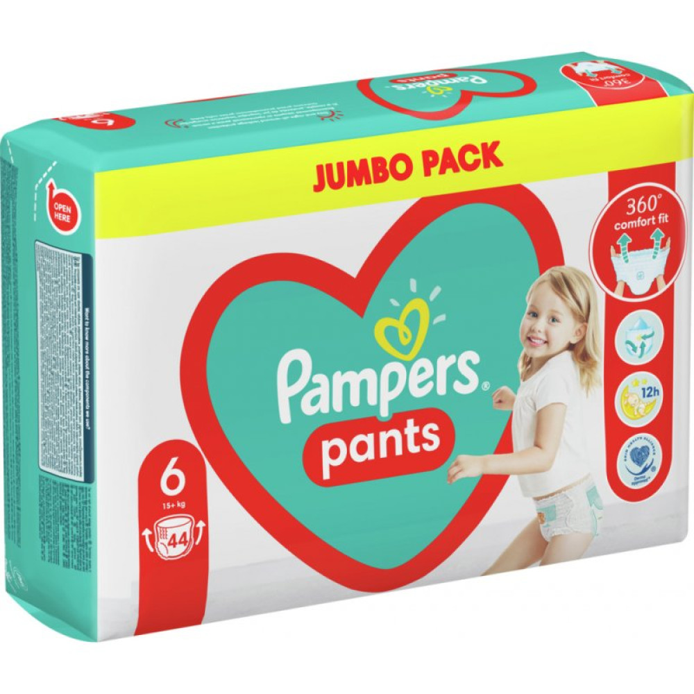 Подгузник Pampers трусики Pants Giant Размер 6 (15+ кг) 44 шт (8006540069356) Подгузник Pampers трусики Pants Giant Размер 6 (15+ кг) 44 шт (8006540069356)